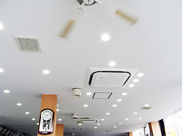 家庭用LED電球施工後