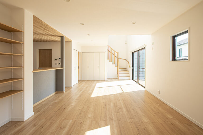 開放感＋家事動線を考えた家